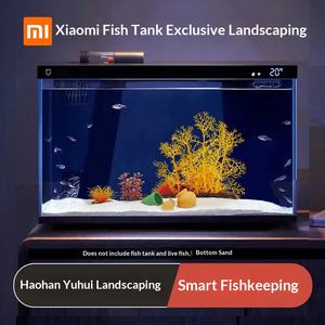 Pacchetto Ornamentale per Acquario con Decorazioni Geometriche e Legno Naturale Simulato - Product Image 4