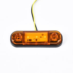 4.3 "pouces 12V 24V 3 LED feux de position latéraux rouges ambrés feux de gabarit scellés pour camion remorque camion bus <span class=keywords><strong>bateau</strong></span> - Product Image 3