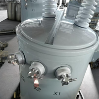 Transformador cilíndrico monofásico de aceite para distribución de energía de 6kV/11kV, tipo interruptor de toma de corriente, para poste eléctrico.