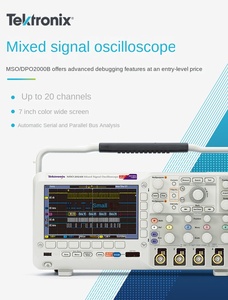 ออสซิลโลสโคป Tektronix แบบสองช่องสัญญาณ รุ่น DPO2012B DPO2022B DPO2002B ออสซิลโลสโคปสัญญาณผสมสำหรับการควบคุมอุตสาหกรรม - Product Image 6