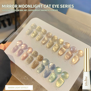 กาวติดเล็บแบบขวด LED Cat Eye ติดทนนาน เจลยูวี อะคริลิคเรซิ่น แม่เหล็ก สำหรับทำเล็บแบบฝรั่งเศส อุปกรณ์ร้านทำเล็บ ขายส่ง - Product Image 4