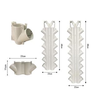 Maceta vertical montada en la pared de plástico minimalista Searea, maceta de jardín colgante vertical barata para plantas y flores - Product Image 5