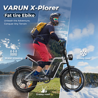 Expédition rapide dans l'UE ! Vélo électrique tout-terrain à pneus larges de 20 pouces, 250 W, autonomie de 60 km, double suspension, cadre en acier au carbone, en stock en Europe