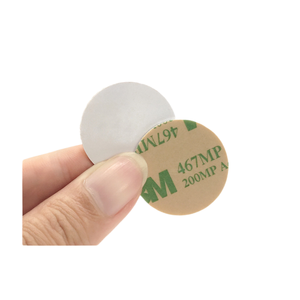 Mini-étiquette NFC en PVC réutilisable et programmable, format pièce, 25MM/30MM/50MM, 125kHz, pour paiement professionnel, hôtellerie, anti-métal - Product Image 2