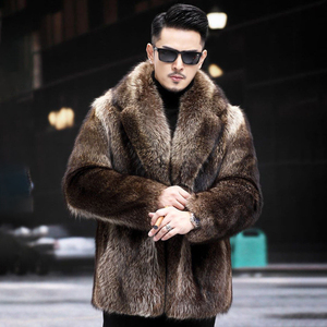 Veste Courte <span class=keywords><strong>Homme</strong></span> Personnalisée en Fausse Fourrure, Manteau Vintage Décoré, Trench et Parka Faits Main - Product Image 1