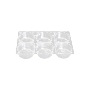 Plateau de nourriture de tarte à la citrouille à <span class=keywords><strong>6</strong></span> compartiments récipient en plastique pour gâteau - Product Image 1