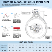 Bague de Fiançailles Fleur Moissanite 2,0 ct 1 ct Diamant de Laboratoire VVS GRA Plaqué Or Blanc Argent Sterling 925, Cadeau de Mariage, Bague de Promesse