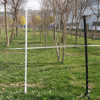 Poteau de clôture électrique temporaire de 48 pouces en PP de haute qualité pour la protection des animaux dans le jardin