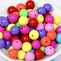 Perles rondes en acrylique de 20 mm pour la fabrication de bijoux en vrac DIY