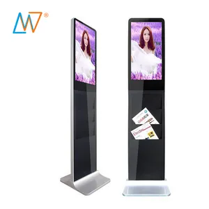 Free Standing Indoor Digital Electronic Ads LCD Player Totem 21 Inch TV Signage Kiosk Video Advertising