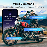 2 pièces Fodsports FX7 2000M 10 Riders Intercom Bluetooth sans fil pour casque, partage de musique, intercom de casque de haute qualité