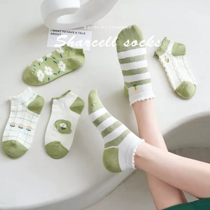 Women's Ankle Socks Breathable Sweat Absorbing Spring Autumn Style Japanese Cartoon Mori Girl Trend Boat Socks - Product Image 2