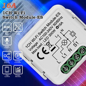 GIRIER Tuya DIY Interruptor de Relé con Monitor de Energía, Control de 2 Vías, WiFi, Módulo de Interruptor Inteligente de 16A - Product Image 2