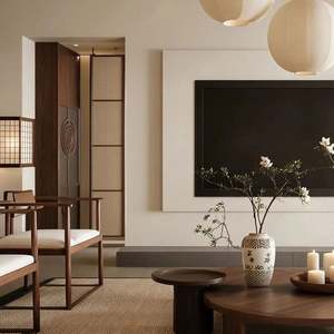 Table à thé de style chinois inspirée du zen personnalisable, armoire de rangement en bois pour salon, ensemble complet de meubles neuf - Product Image 3