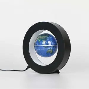 Carte du monde flottante rotative continue lumière LED enfants jouets d'apprentissage géographie Globe