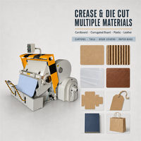 Machine de découpe et de pliage ML930 pour boîtes en carton, emballages de pizza, cartons ondulés, feuilles d'autocollants, puzzles