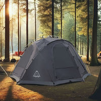 Tente de camping géodésique résistante au vent et imperméable, grande tente familiale pour 4 à 6 personnes, idéale pour le camping en voiture, fabrication directe d'usine, OEM/ODM