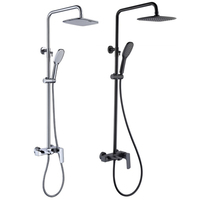 Robinet mitigeur de bain-douche en laiton, OEM ODM, robinet mitigeur de baignoire-douche en laiton, chrome noir, chine