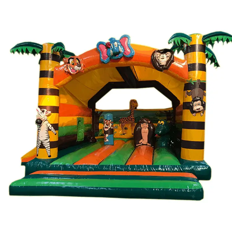 Neues Design Combo Jumping Fun Jump Sports R Kommerzielles Erwachsenen haus Bouncer Bouncy Rainforest Infla table Castle