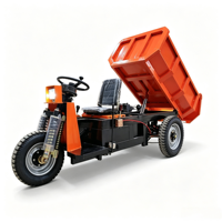 Tricycle électrique de chantier Sinman ZL150E à chargement lourd, benne basculante, 1,5 tonne, moteur, boîte de vitesses, pompe, roulement, économie d'énergie, Chine Hubei