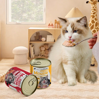 SYAAO Mousse pour chat, nourriture humide en conserve, poulet sans céréales, haute teneur en viande, pour toutes les générations de chats, friandises 170G 375G