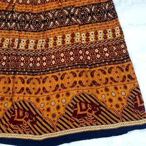 Womens Animal Print Cotton <b>Skirt</b> <b>Elastic</b> Waist Drawstring Closure Casual Wear Natural Fabric Comfortable Style - Product Image 6