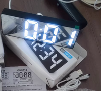 Jam Alarm Digital LED Quartz JOUYI Laris Manis Desain Modern Bahan Plastik untuk Ruang Tamu, Kamar Tidur, dan Kantor