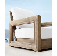 Ensembles de meubles de jardin et de patio extérieurs, chaise longue en teck pour hôtel, mobilier de luxe moderne pour l'extérieur