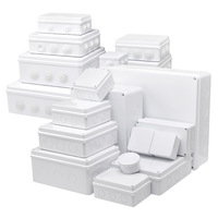 Boîte de jonction étanche IP65/IP66 en ABS avec charnière, boucle et entrée de câble verrouillable pour boîtiers électroniques et d'instruments