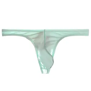 Calzoncillos de algodón Gay para hombre, ropa interior de tiro bajo, Tanga transparente para hombres jóvenes, ropa interior Sexy G-String para hombres