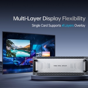 ตัวควบคุมอินเทอร์เฟซหลายรูปแบบ 16x8 /VGA/DVI/SDI/DP 1080P โปรเซสเซอร์วิดีโอวอลล์ LED ในร่มสำหรับสถานีรถไฟใต้ดิน สนามบิน และห้องจัดแสดงนิทรรศการ - Product Image 2