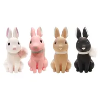 Banco de Ahorro Ens, hucha de dibujos animados creativa de conejo, alcancía de PVC, juguete