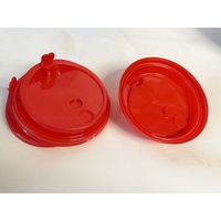 Couvercle de tasse à café à emporter, tasses à café jetables pour boissons chaudes/froides, rouge, noir, blanc, plastique PP/PS, couvercle pour tasse
