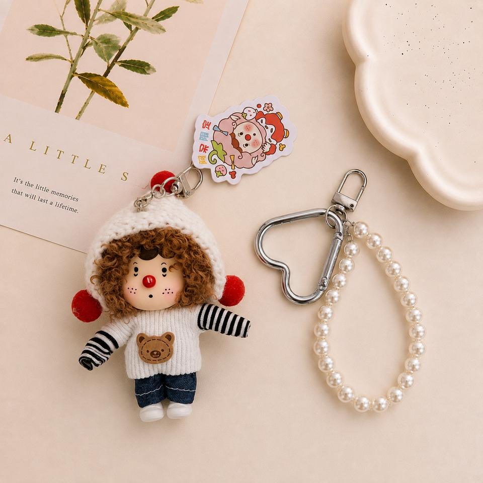 Factory Direct Curly Hair Dolls Plush Keychain Cute Wild-curl up Hair ...