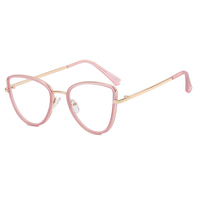 Lunettes de soleil vintage pour femmes, monture en métal, œil de chat, verres plats, nouvelles arrivées 2023, lunettes tendance pour femmes, anti-lumière bleue
