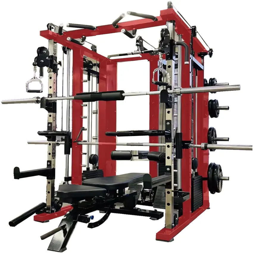 معدات صالة رياضية تدريب القوة بناء الجسم متعددة الوظائف مدرب سميث آلة المنزل صالة رياضية للبيع