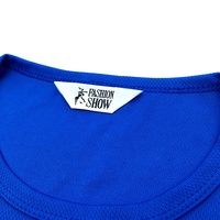 Étiquettes tissées personnalisables pour vêtements et chaussures, étiquettes de cou lavables, logo personnalisé, pliées en biais, bord coupé au laser, en soie
