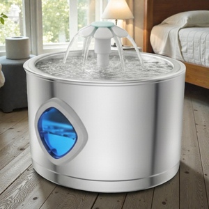 Bebedero Automático para Mascotas de Acero Inoxidable Sólido Moderno con Logotipo Personalizado, Sistema de Filtración Multicapa de 2.8L para Perros - Product Image 1