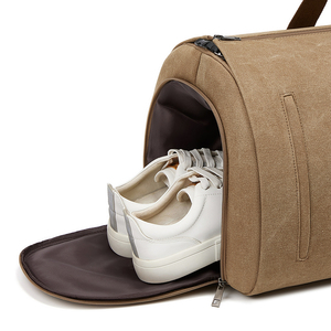 <span class=keywords><strong>Bolsa</strong></span> de Viaje de Lona Personalizada al por Mayor para <span class=keywords><strong>Hombre</strong></span>, con Compartimento para Zapatos, <span class=keywords><strong>Bolsa</strong></span> Deportiva - Product Image 4
