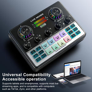 Tarjeta de Sonido V8S <span class=keywords><strong>Pro</strong></span> para Estudio de Grabación con Interfaz de Audio para Teléfono, Admite 4 Efectos de Sonido Personalizados, Mezclador Compatible con TikTok y Zynn - Product Image 2