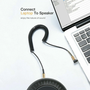 Câble AUX 3,5 mm mâle-mâle en forme de L à angle droit pour autoradio et casque audio - Product Image 5