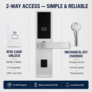 Cerradura Inteligente <span class=keywords><strong>para</strong></span> <span class=keywords><strong>Hotel</strong></span> Pro USB V9 V10, Cerradura Electrónica con <span class=keywords><strong>Tarjeta</strong></span> RFID, Resistente al Agua, con Material <span class=keywords><strong>de</strong></span> Acero Inoxidable SS304 - Product Image 4