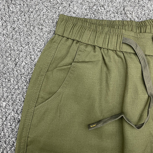 Pantaloncini <span class=keywords><strong>Bermuda</strong></span> da <span class=keywords><strong>uomo</strong></span> alla moda Casual elasticizzati in tessuto di cotone traspirante al ginocchio con motivo solido - Product Image 6