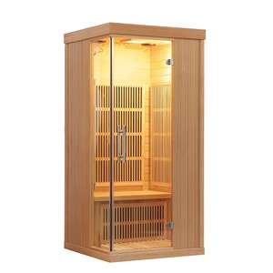Hemlock Familie Trocken sauna 1 Person Infrarot Holz heißen Sona Raum - Product Image 1