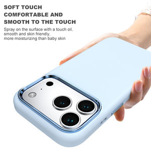 <span class=keywords><strong>Cover</strong></span> per telefono in Silicone liquido di protezione per fotocamera in metallo di alta qualità per custodia <span class=keywords><strong>originale</strong></span> <span class=keywords><strong>iPhone</strong></span> Logo personalizzato in rilievo 17 16 Pro Max - Product Image 6