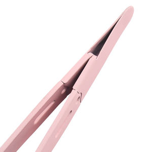 高品質再利用可能ステンレス製眉毛ピンセット　カスタムプライベートラベル　軽量エコフレンドリー　斜めチップ - Product Image 5