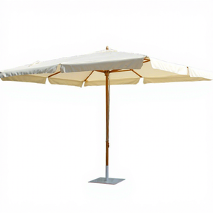 <span class=keywords><strong>Sombrilla</strong></span> de playa de alta gama con poste central de <span class=keywords><strong>madera</strong></span> y 8 varillas, mango largo, para patio y publicidad, mobiliario de exterior - Product Image 6
