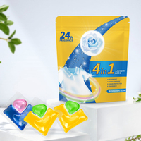 Polyva vente en gros, dosettes luandry douces, perles à linge de haute qualité, détergent liquide, dosettes de détergent à lessive