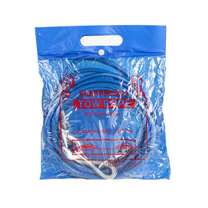 Cuerda de remolque de alambre de acero de 5 m y 7 toneladas de alta resistencia con gancho y cierre azules con recubrimiento de zinc para remolcar vehículos - Product Image 3