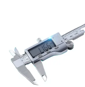 Tất cả các kim loại Vernier calipers bạc điện tử hiển thị kỹ thuật số Caliper vật liệu thép không gỉ Caliper